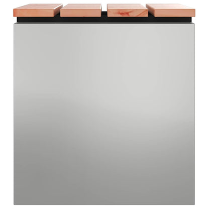 vidaXL Garden Bench Silver 40 x 40 x 43 cm Galvanised steel