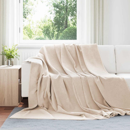 vidaXL Throw Blanket Beige 270 x 240 cm 1.71 kg Fleece
