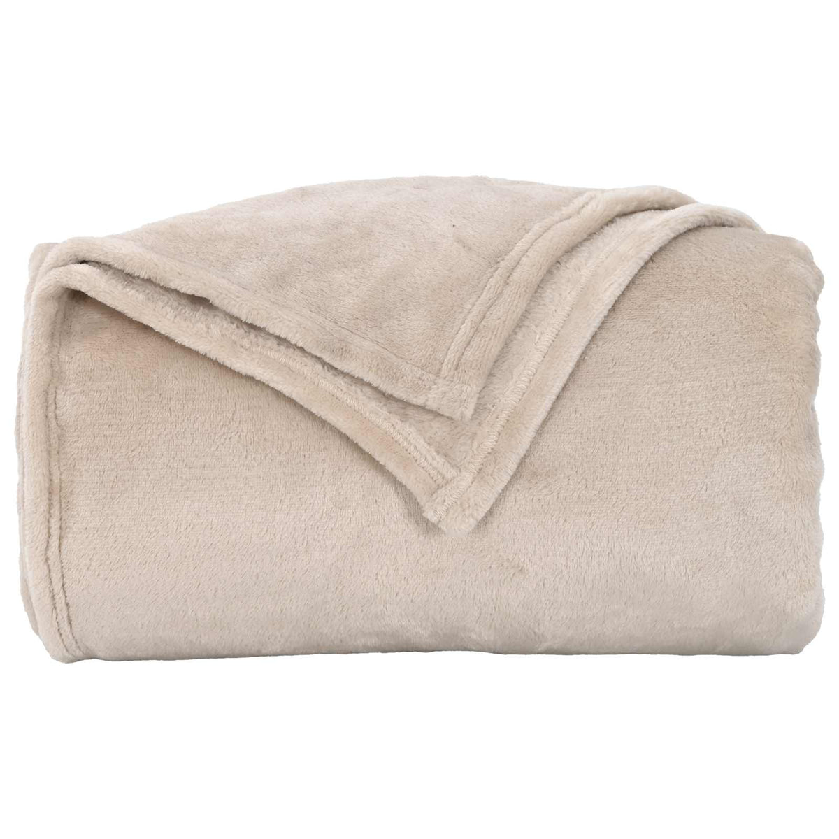 vidaXL Throw Blanket Beige 270 x 240 cm 1.71 kg Fleece