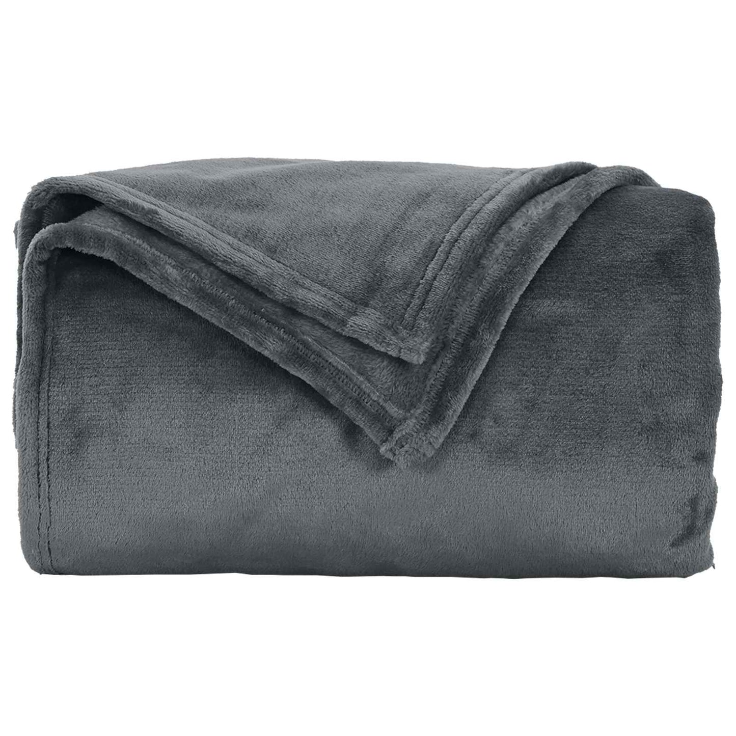 vidaXL Throw Blanket Dark Grey 150 x 200 cm Fleece