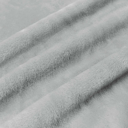 vidaXL Throw Blanket Grey 130 x 150 cm Fleece
