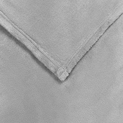 vidaXL Throw Blanket Grey 150 x 200 cm Fleece