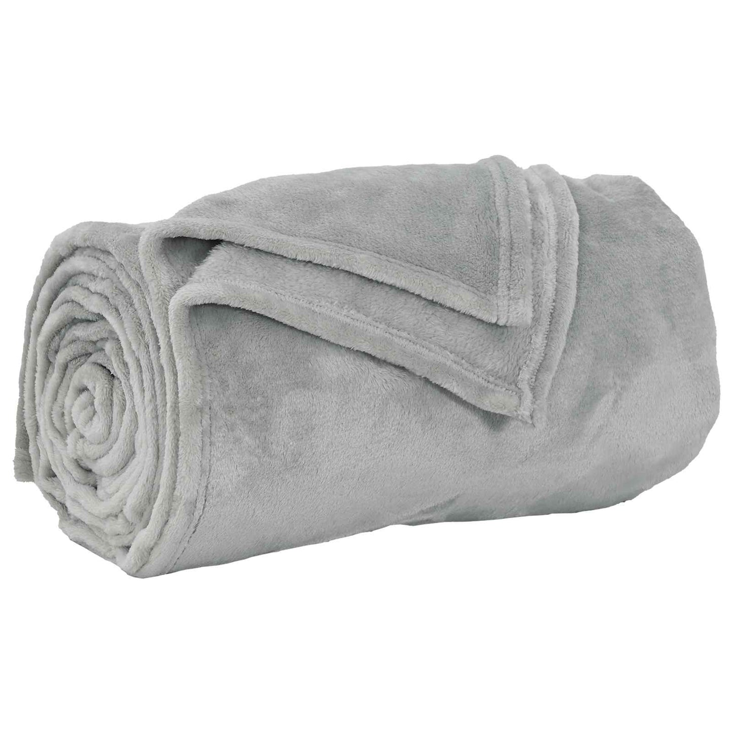 vidaXL Throw Blanket Grey 220 x 240 cm Fleece