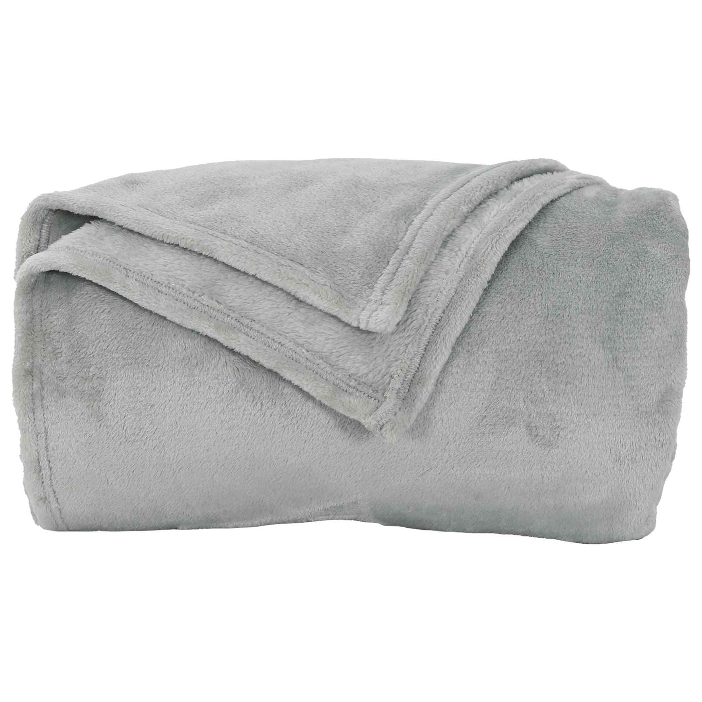 vidaXL Throw Blanket Grey 220 x 240 cm Fleece