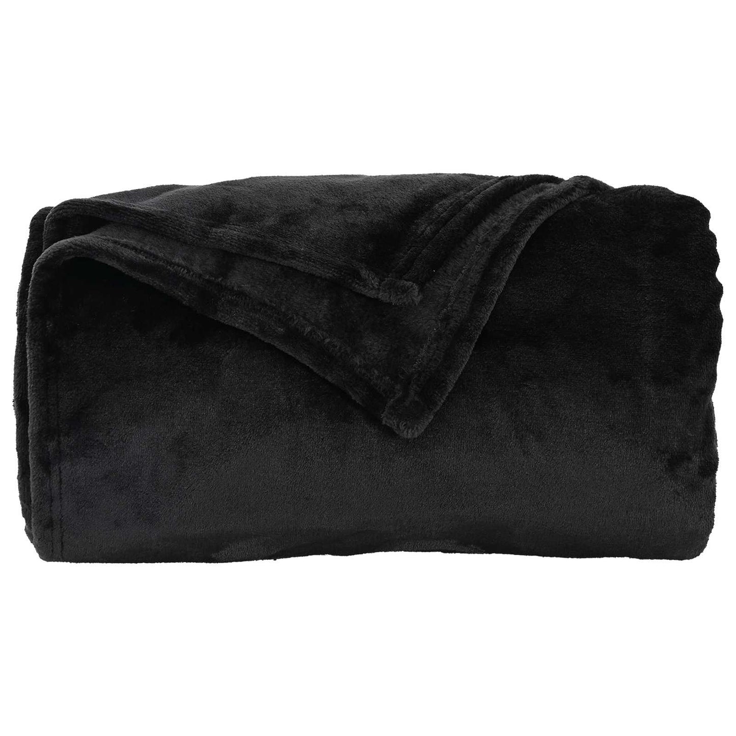vidaXL Throw Blanket Black 150 x 200 cm Fleece