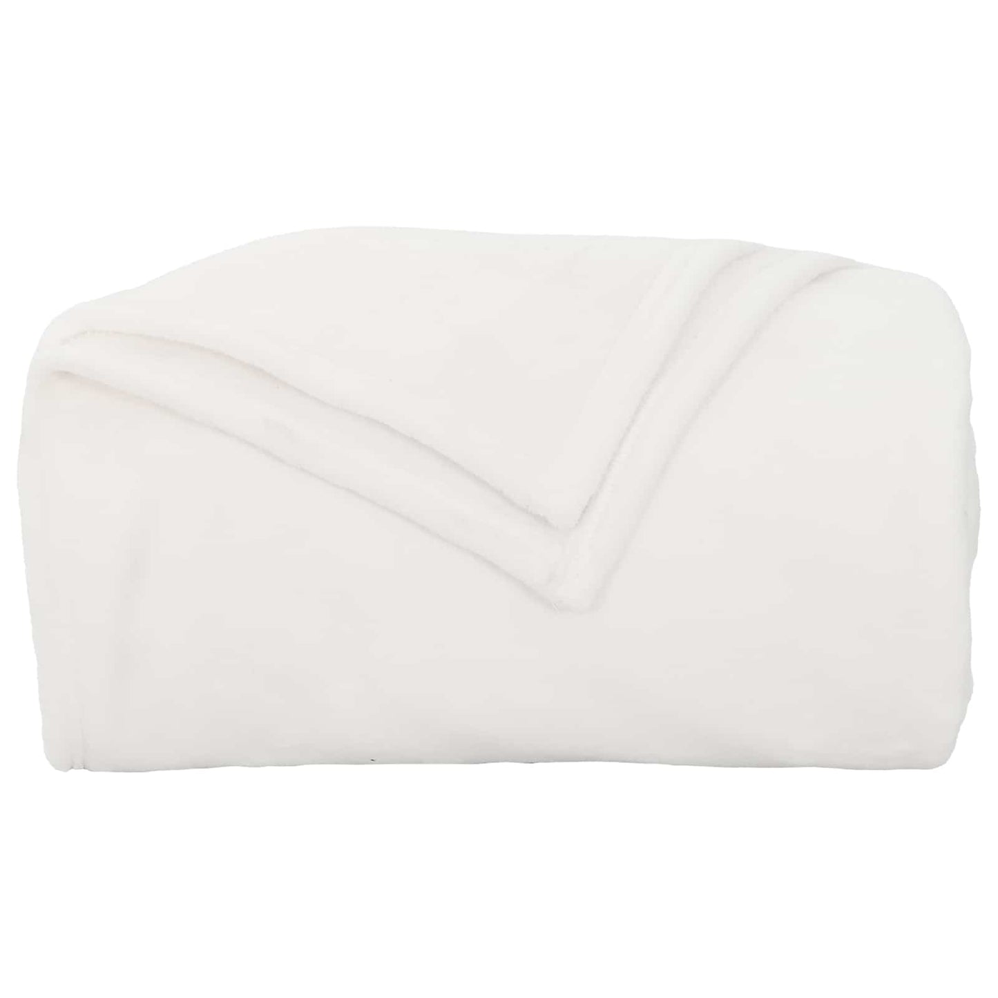 vidaXL Throw Blanket White 240 x 270 cm Fleece