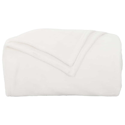 vidaXL Throw Blanket White 240 x 270 cm Fleece