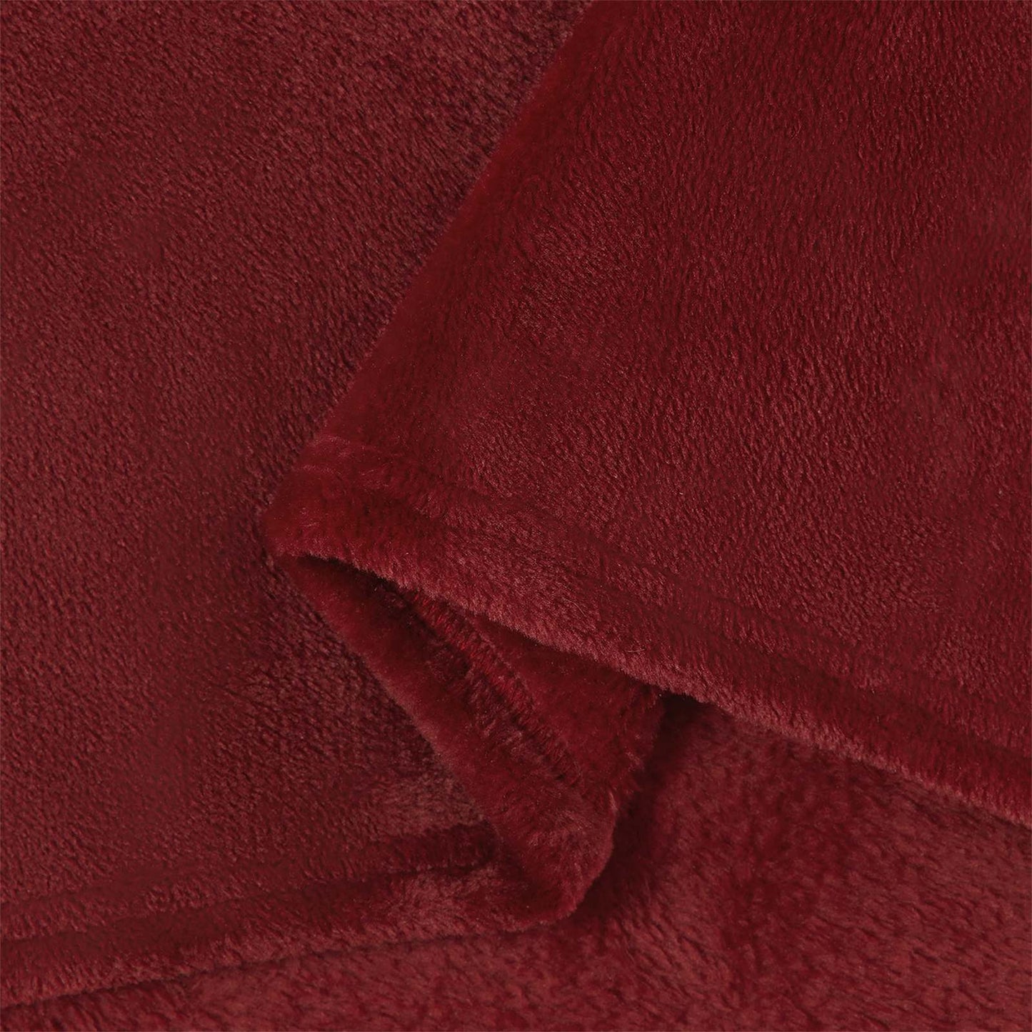 vidaXL Throw Blanket Bordeaux Red 220 x 240 cm Fleece
