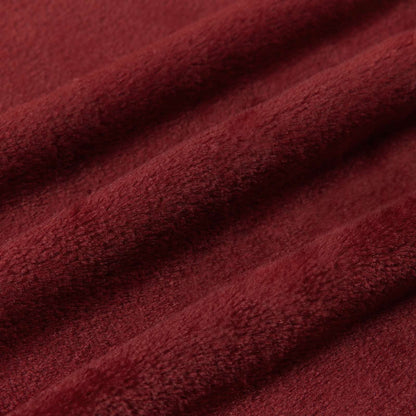 vidaXL Throw Blanket Bordeaux Red 220 x 240 cm Fleece