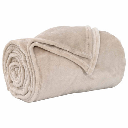 vidaXL Throw Blankets 6 pcs Beige 150 x 200 cm Fleece
