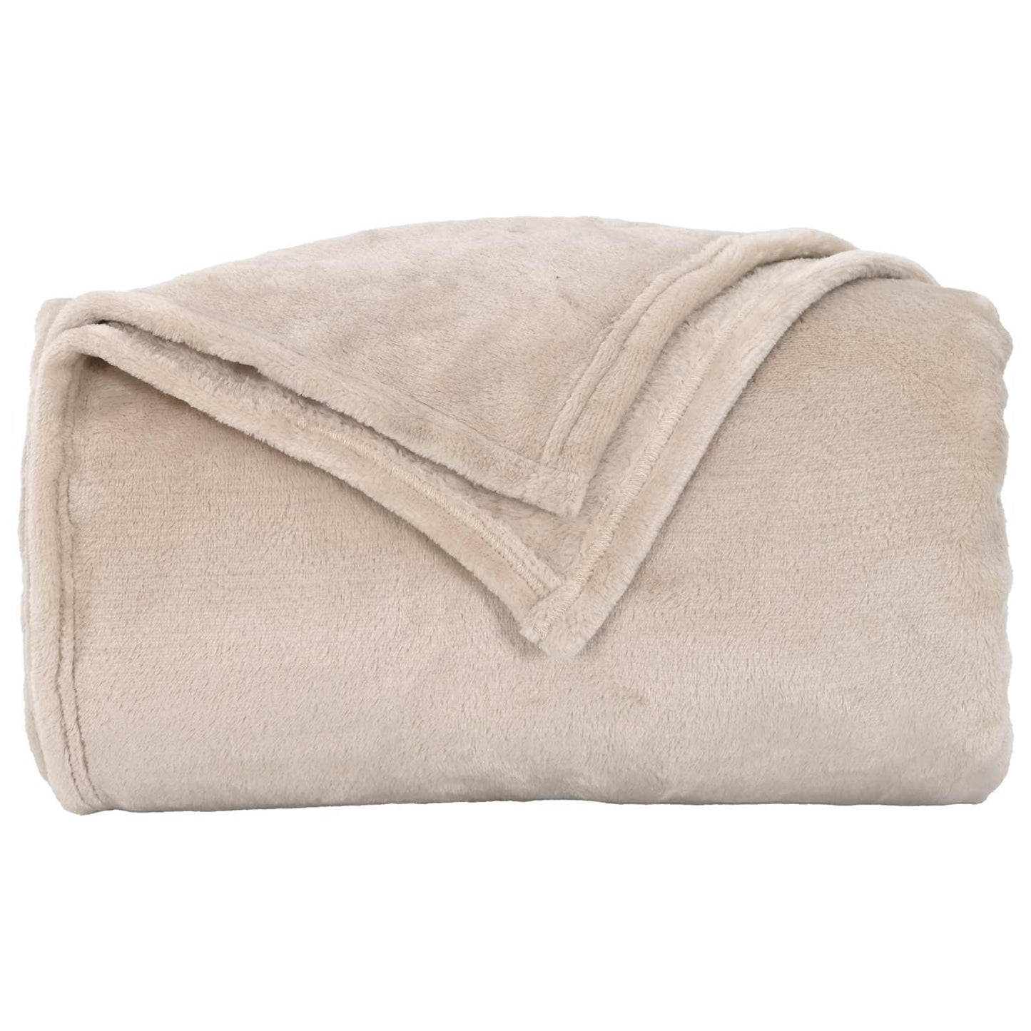 vidaXL Throw Blankets 6 pcs Beige 150 x 200 cm Fleece