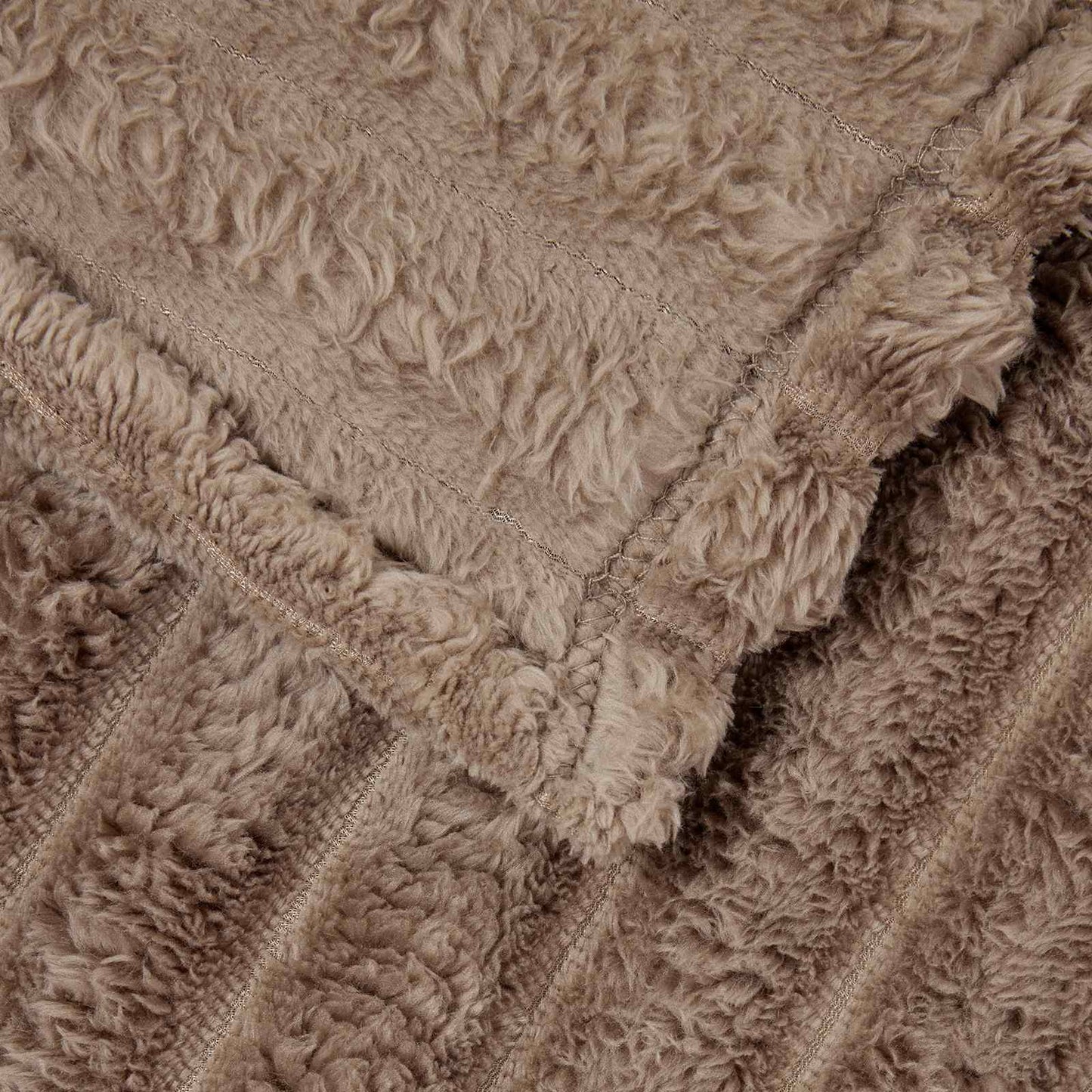 vidaXL Throw Blanket Camel 270 x 240 cm Fleece