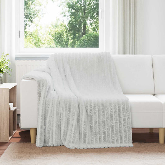 vidaXL Throw Blanket Grey 200 x 150 cm Fleece