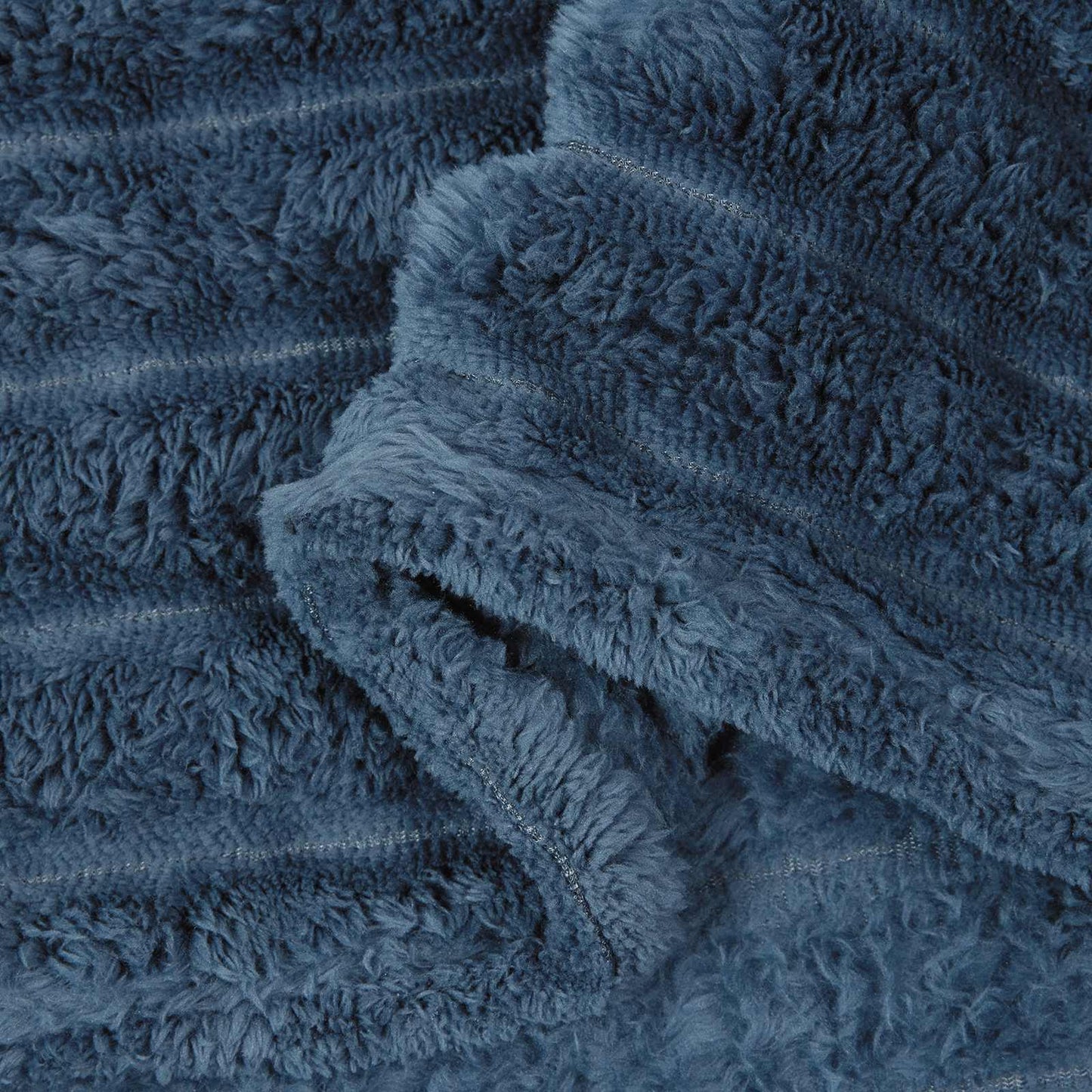 vidaXL Throw Blanket Navy Blue 150 x 130 cm Fleece
