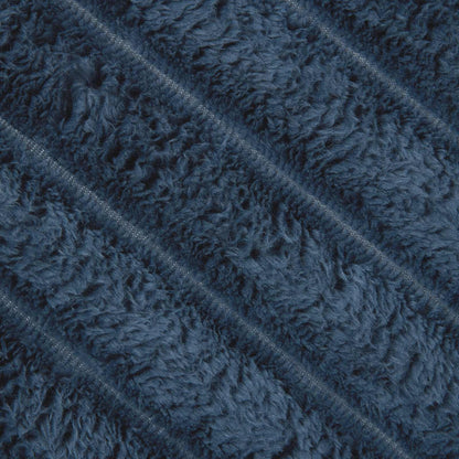 vidaXL Throw Blanket Navy Blue 150 x 130 cm Fleece