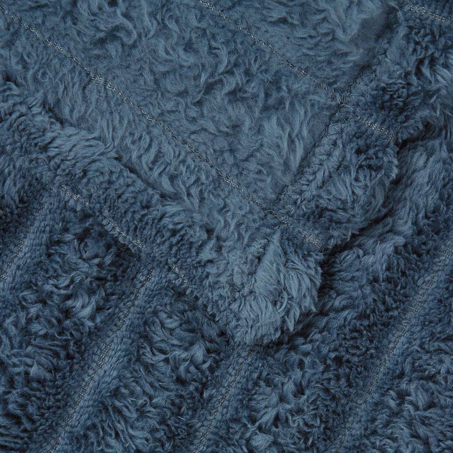 vidaXL Throw Blanket Navy Blue 240 x 220 cm Fleece