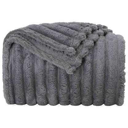 vidaXL Throw Blankets 6 pcs Dark Grey 150 x 130 cm Fleece