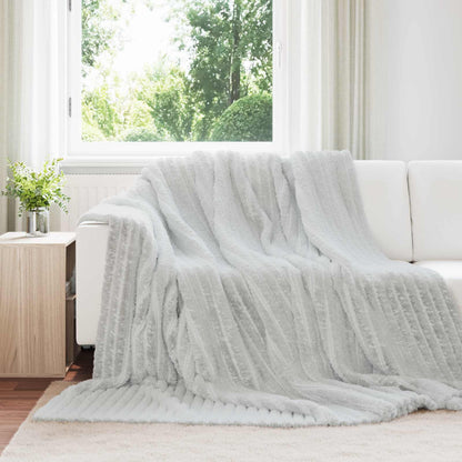 vidaXL Throw Blankets 6 pcs Grey 240 x 220 cm Fleece