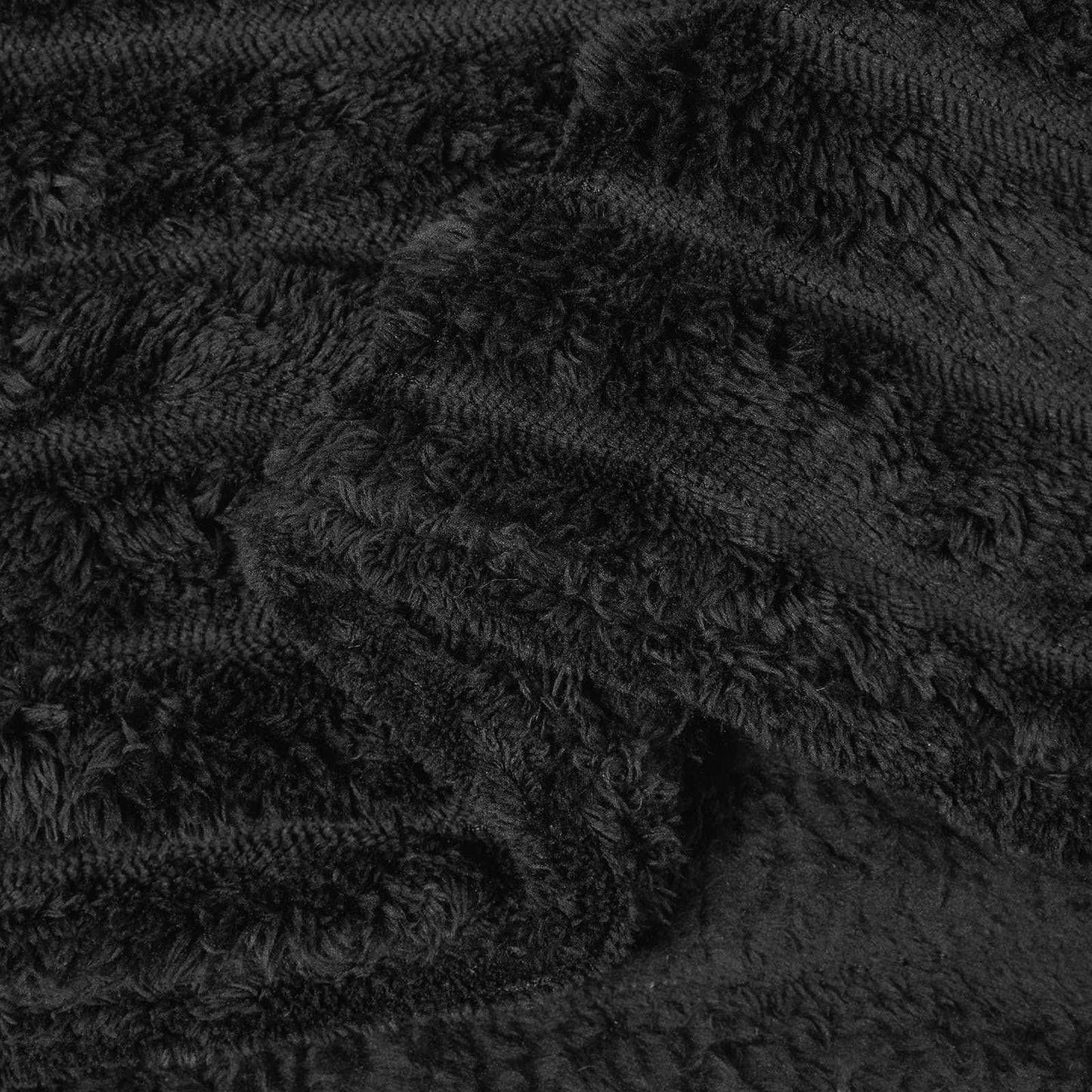 vidaXL Throw Blankets 6 pcs Black 150 x 130 cm Fleece