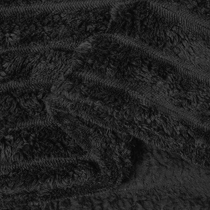 vidaXL Throw Blankets 6 pcs Black 240 x 220 cm Fleece