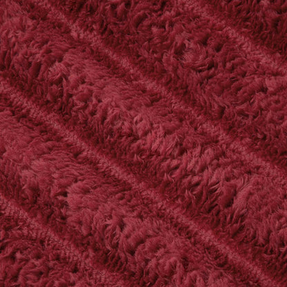 vidaXL Throw Blankets 6 pcs Bordeaux Red 150 x 130 cm Fleece