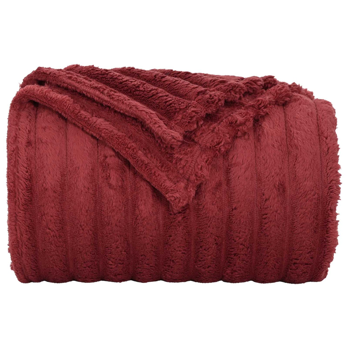 vidaXL Throw Blankets 6 pcs Bordeaux Red 150 x 130 cm Fleece