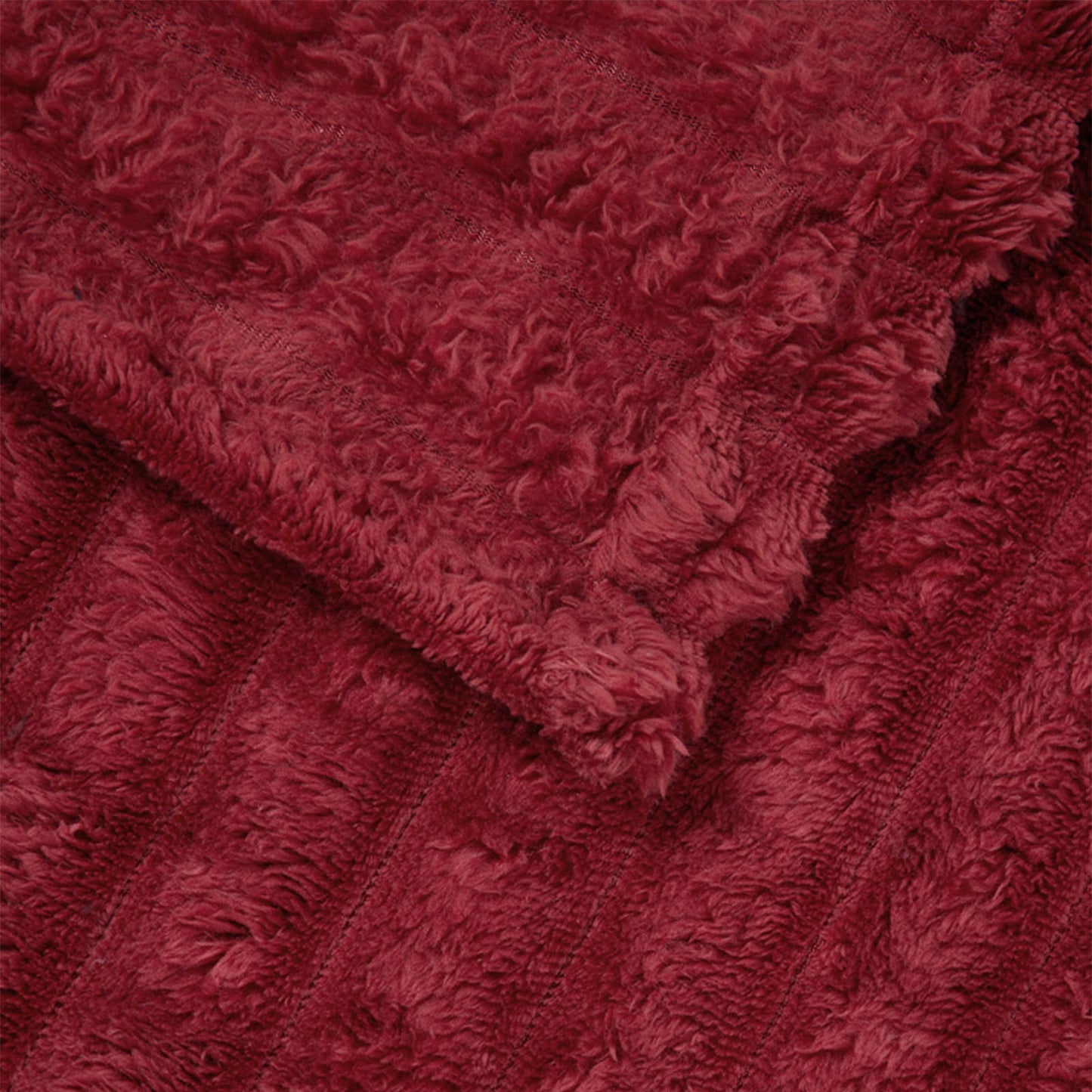 vidaXL Throw Blankets 6 pcs Bordeaux Red 200 x 150 cm Fleece