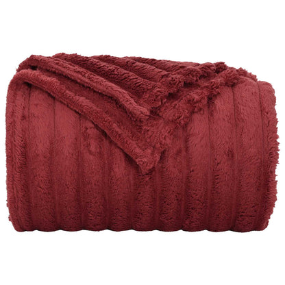 vidaXL Throw Blankets 6 pcs Bordeaux Red 200 x 150 cm Fleece