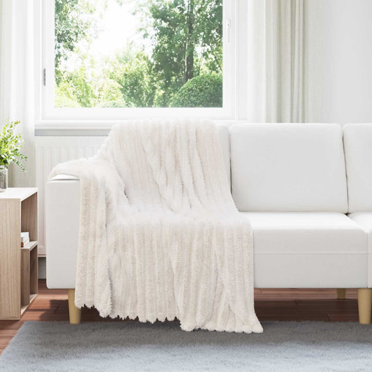 vidaXL Throw Blankets 6 pcs Cream 150 x 130 cm Fleece