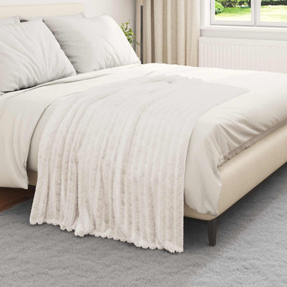 vidaXL Throw Blankets 6 pcs Cream 150 x 130 cm Fleece