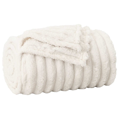 vidaXL Throw Blankets 6 pcs Cream 200 x 150 cm Fleece