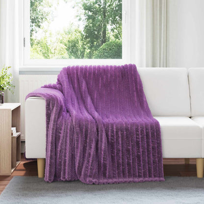 vidaXL Throw Blankets 6 pcs Purple 200 x 150 cm Fleece