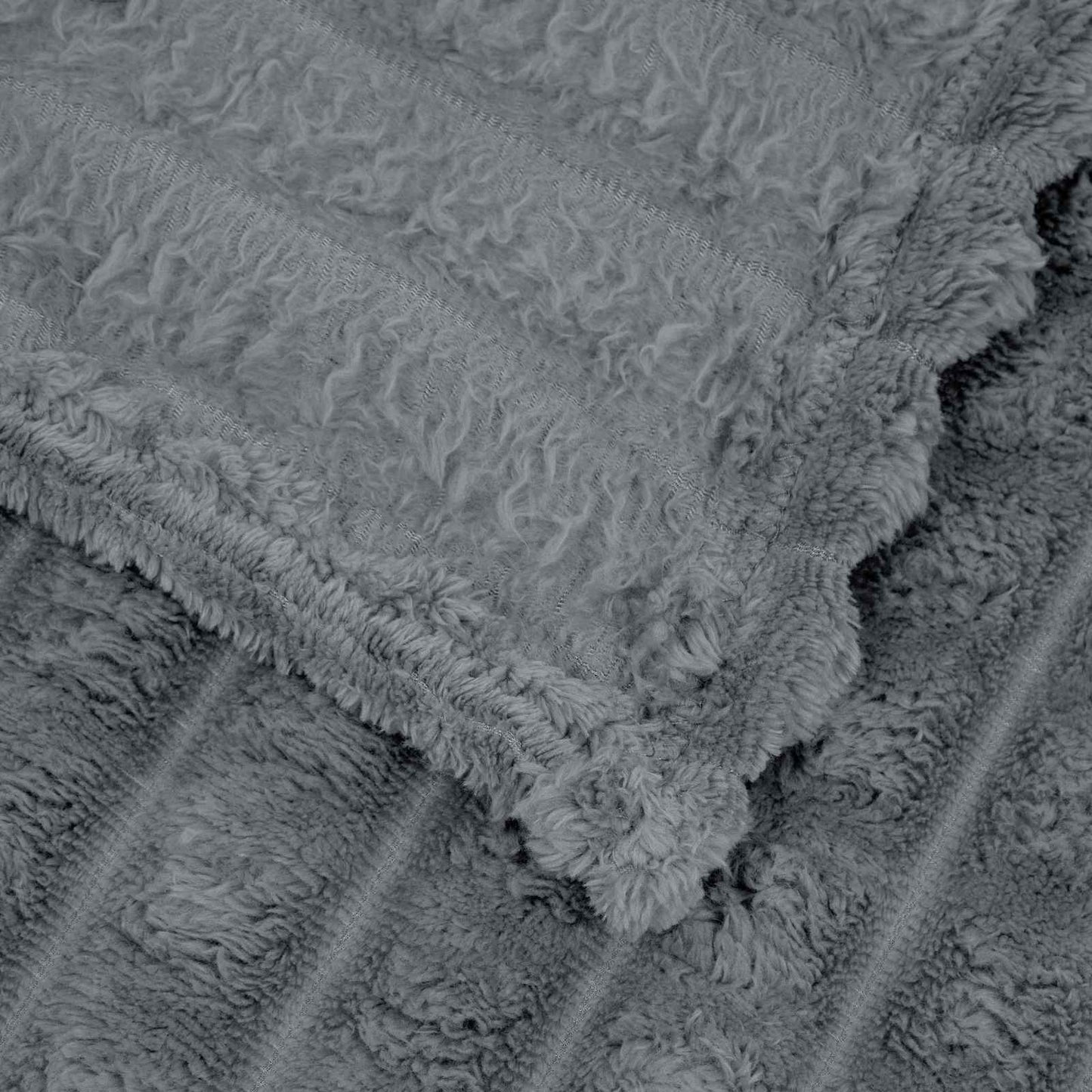 vidaXL Throw Blanket Dark Grey 200 x 150 cm Fleece