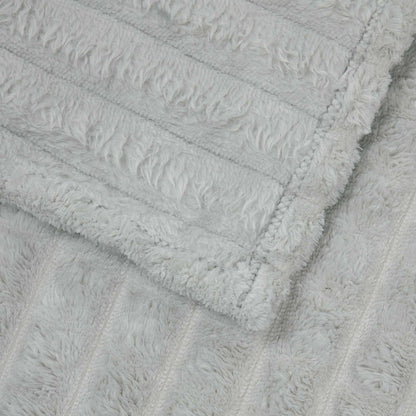 vidaXL Throw Blanket Grey 240 x 220 cm Fleece