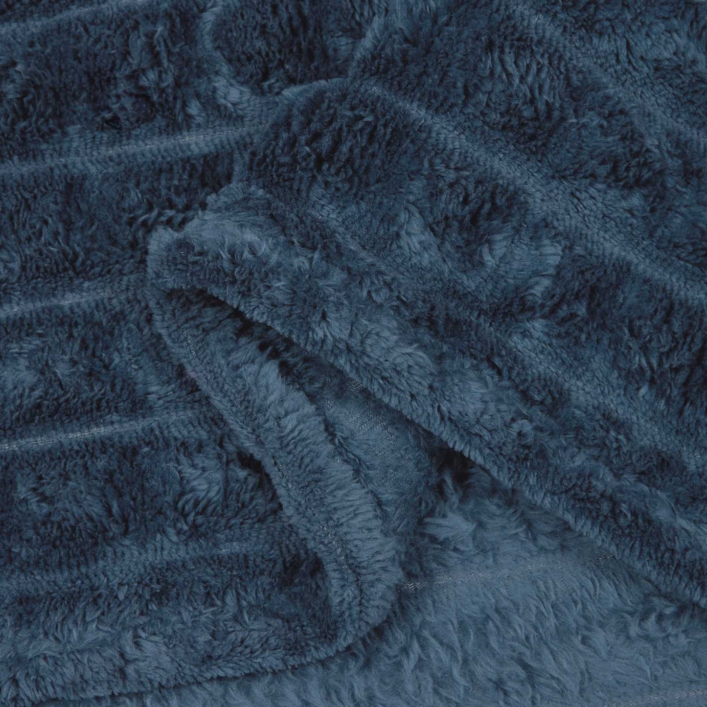 vidaXL Throw Blanket Navy Blue 150 x 130 cm Fleece