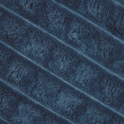 vidaXL Throw Blanket Navy Blue 270 x 240 cm Fleece