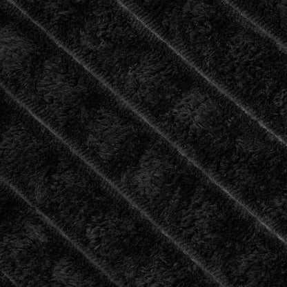 vidaXL Throw Blanket Black 270 x 240 cm Fleece