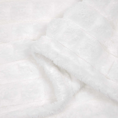 vidaXL Throw Blanket White 200 x 150 cm Fleece