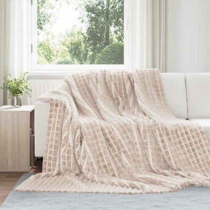 vidaXL Throw Blankets 6 pcs Beige 240 x 220 cm Fleece
