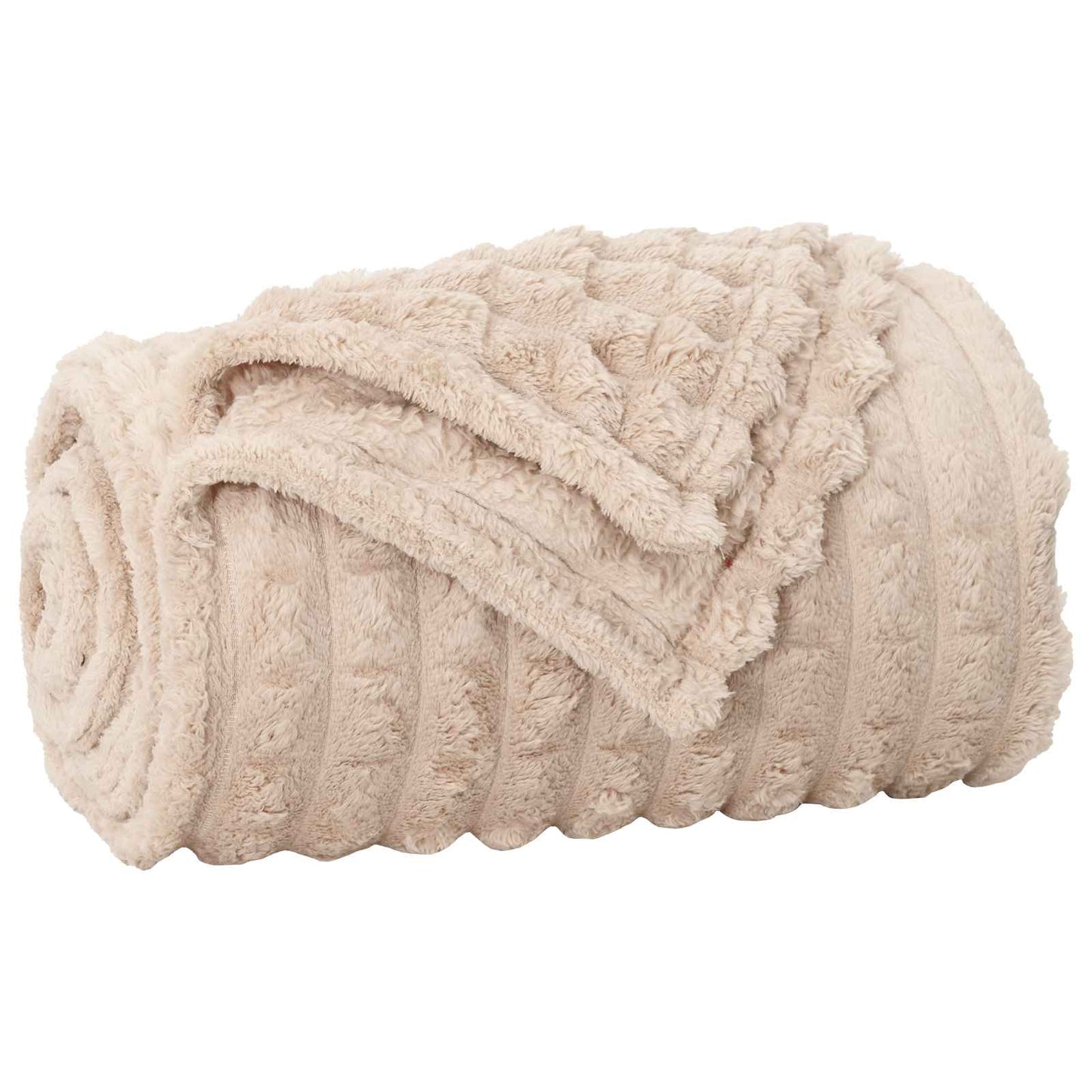 vidaXL Throw Blankets 6 pcs Beige 240 x 220 cm Fleece