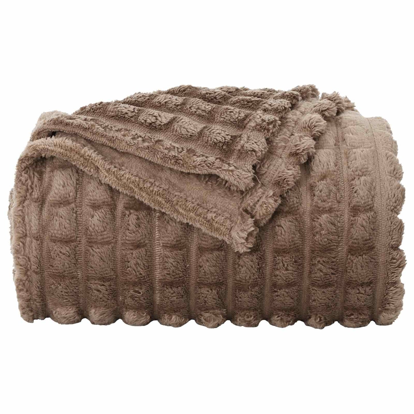 vidaXL Throw Blankets 6 pcs Camel 270 x 240 cm Fleece