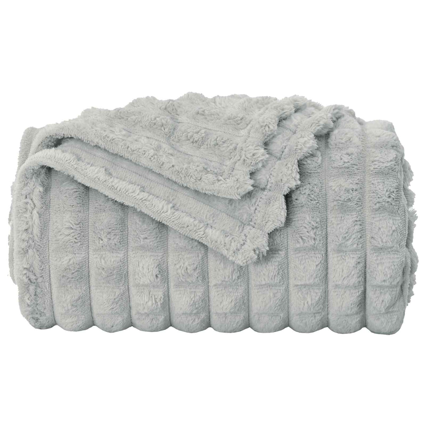 vidaXL Throw Blankets 6 pcs Grey 270 x 240 cm Fleece