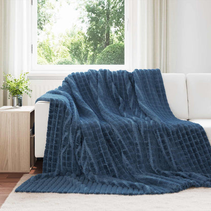 vidaXL Throw Blankets 6 pcs Navy Blue 240 x 220 cm Fleece