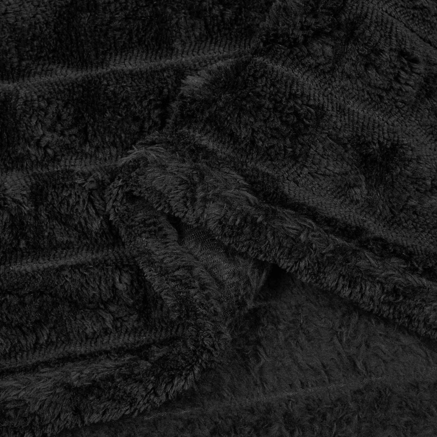 vidaXL Throw Blankets 6 pcs Black 270 x 240 cm Fleece