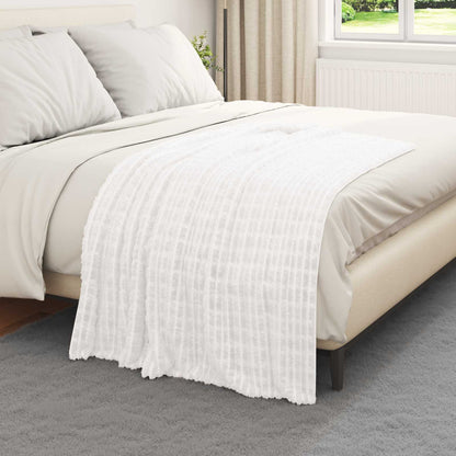 vidaXL Throw Blankets 6 pcs White 150 x 130 cm Fleece