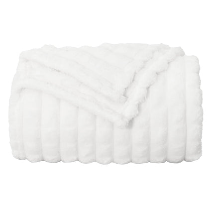 vidaXL Throw Blankets 6 pcs White 200 x 150 cm Fleece