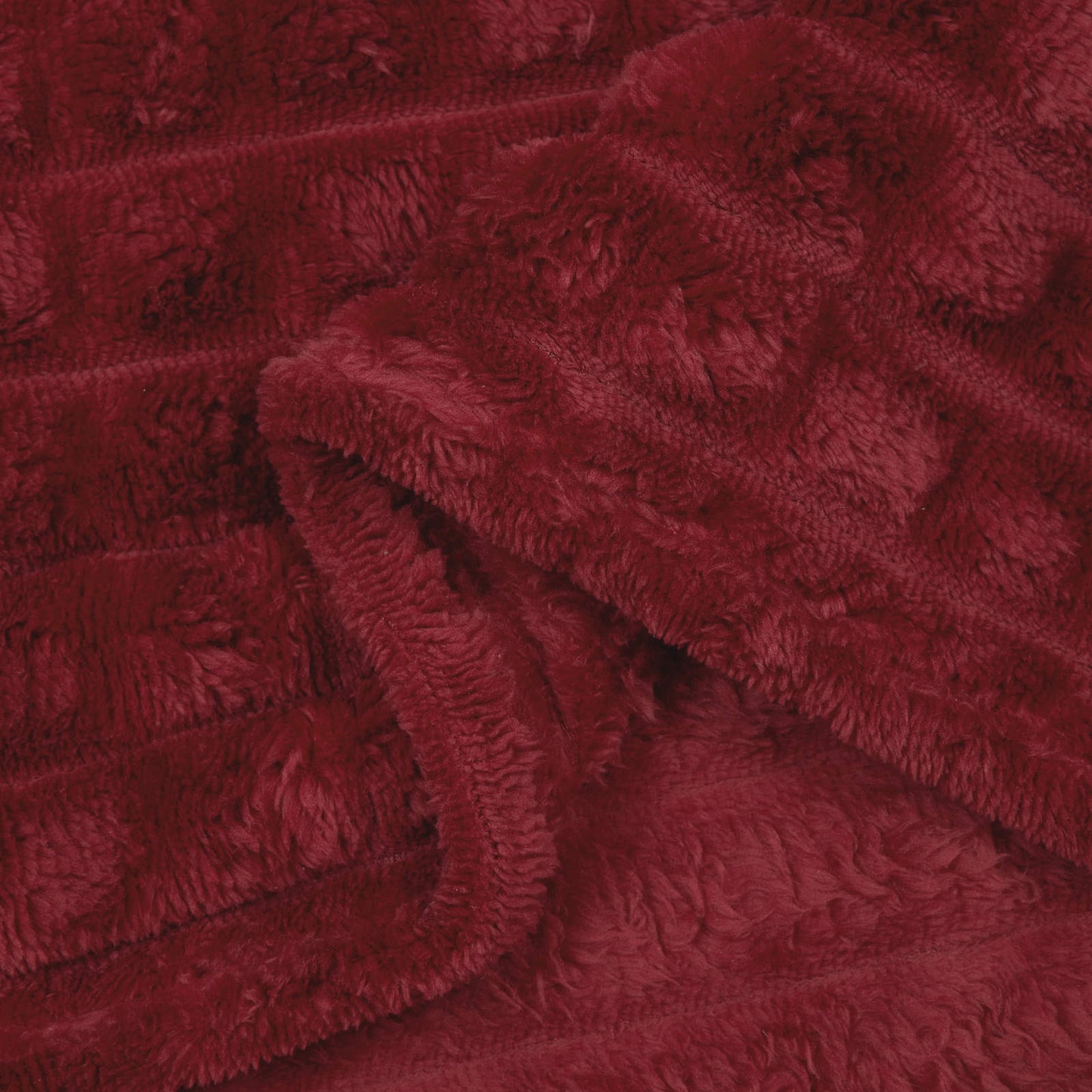 vidaXL Throw Blankets 6 pcs Bordeaux Red 150 x 130 cm Fleece