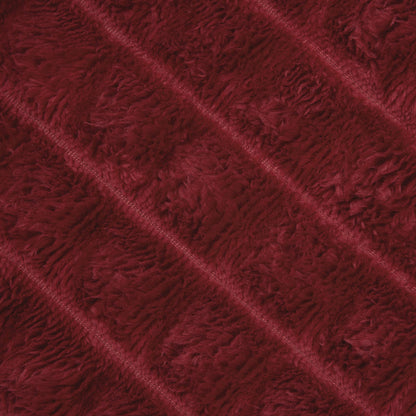 vidaXL Throw Blankets 6 pcs Bordeaux Red 150 x 130 cm Fleece