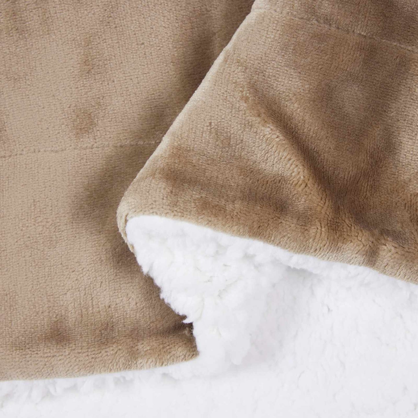 vidaXL Throw Blanket Camel 220 x 240 cm Fleece
