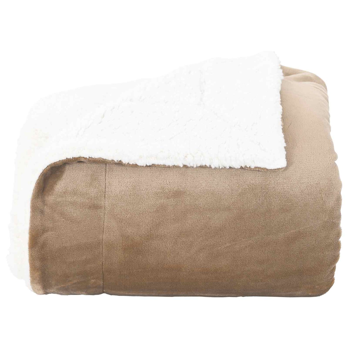 vidaXL Throw Blanket Camel 220 x 240 cm Fleece